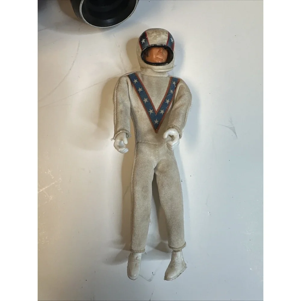 1976 Ideal Evel Knievel Funny Car Firebird Motorcycle Dragster w/ Energizer